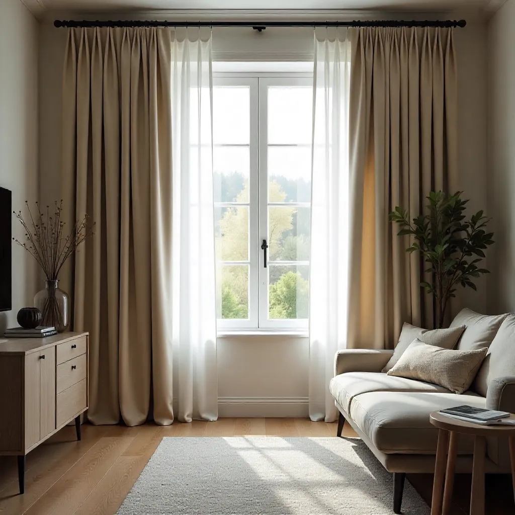 Kevyet valkoiset verhot